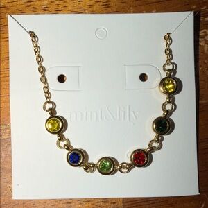 Gold Multicolor Gemstone Bracelet